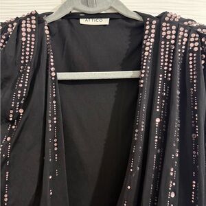 The Attico Black and Pink Mini Dress